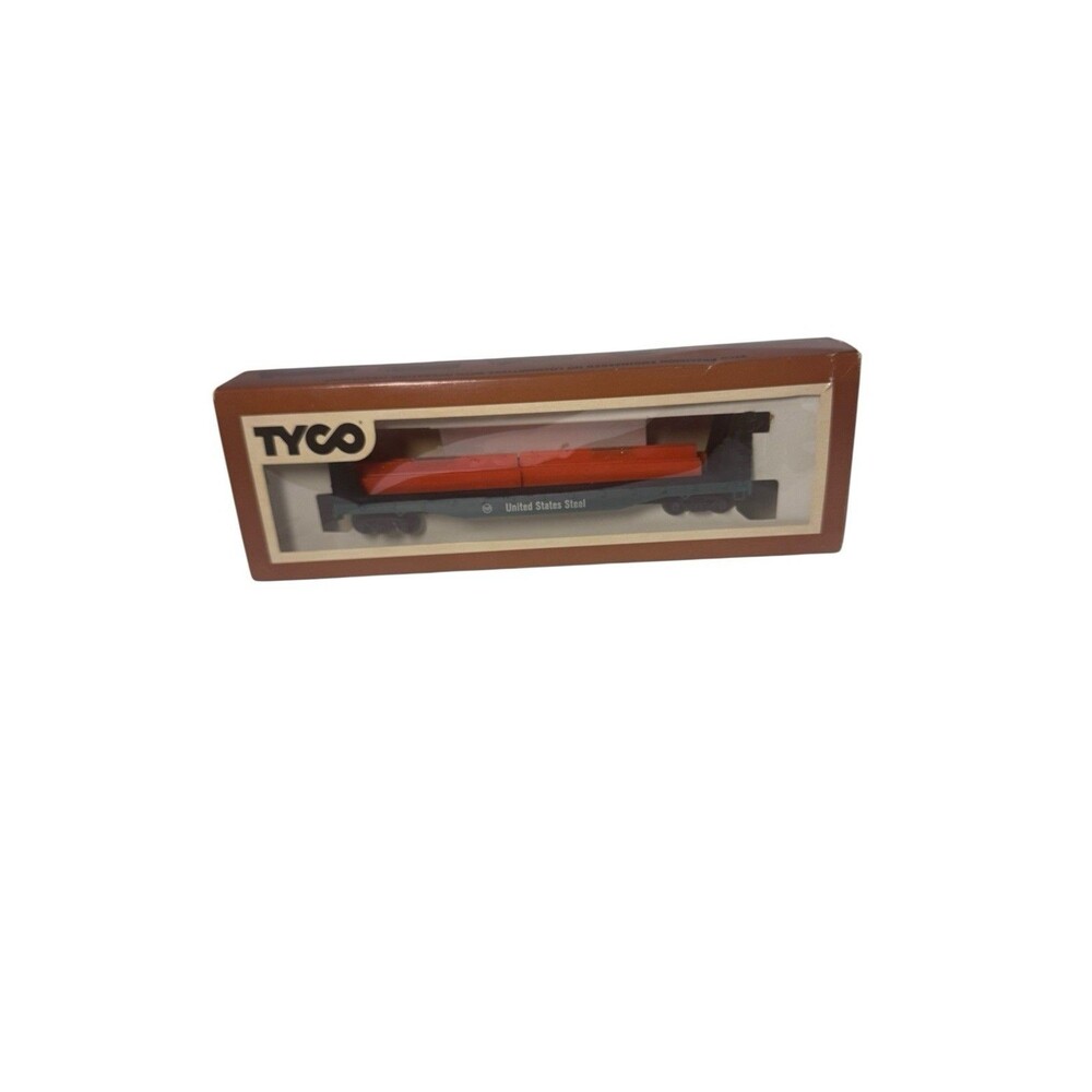 Vintage Tyco 950-2 HO Gauge USS United States Steel Girder Freight Car RARE